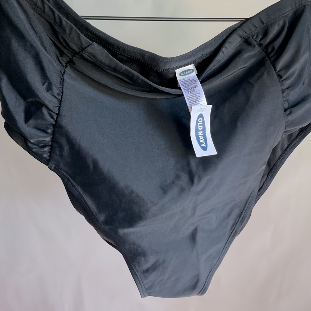 NWT Old Navy High Waisted Ruched Swim Bottoms Womens Size 1X
